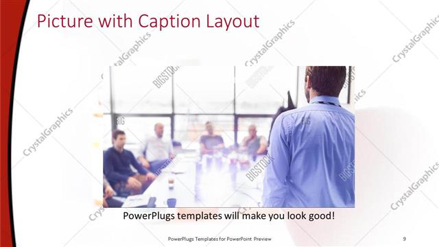 Picture with Caption presentation slide layout