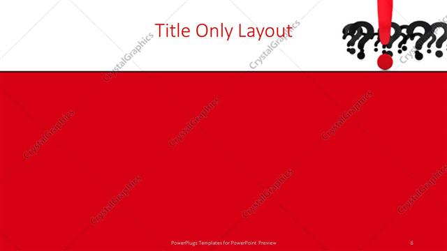 Title Only presentation slide layout