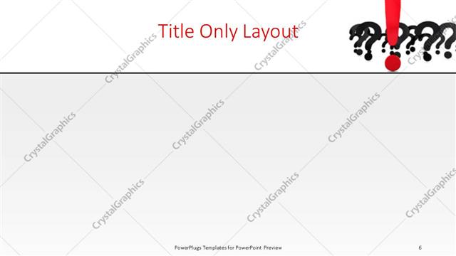 Title Only presentation slide layout