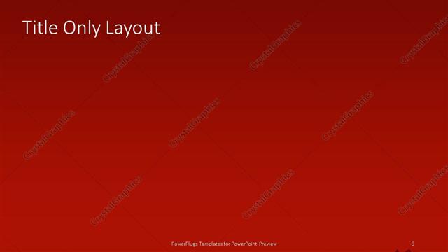 Title Only presentation slide layout