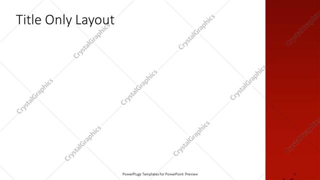 Title Only presentation slide layout