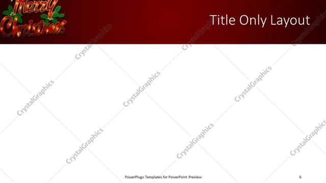 Title Only presentation slide layout