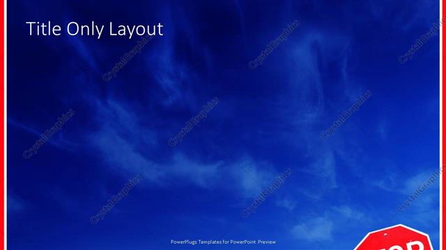 Title Only presentation slide layout