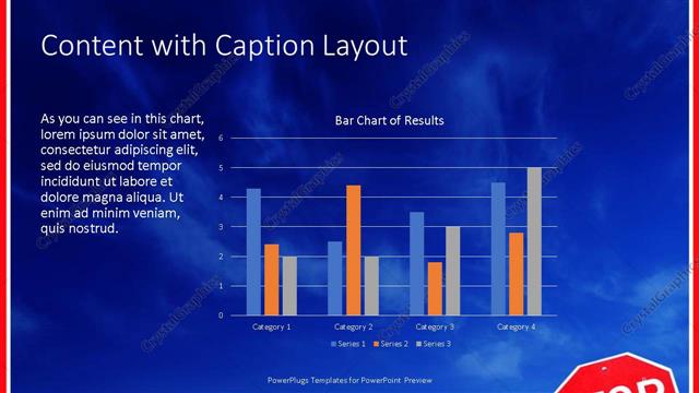 Content with Caption presentation slide layout