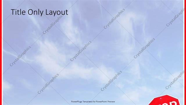 Title Only presentation slide layout