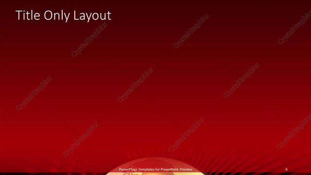 Title Only presentation slide layout