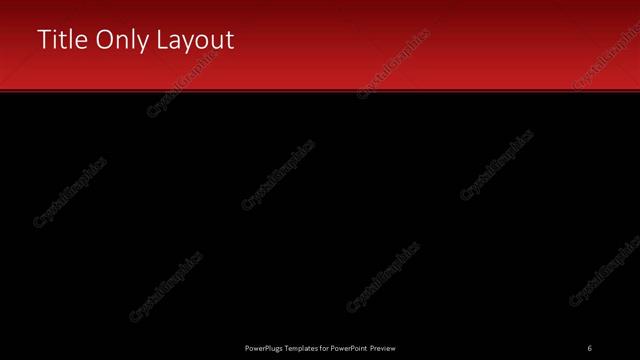 Title Only presentation slide layout