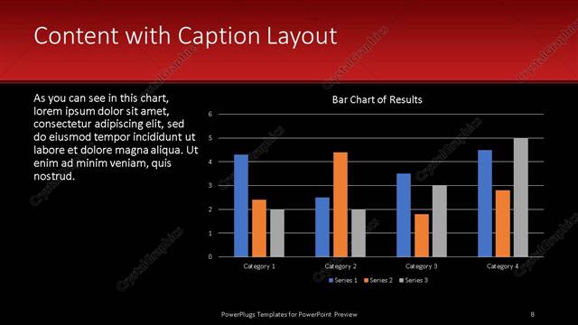 Content with Caption presentation slide layout