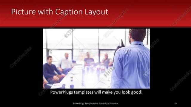 Picture with Caption presentation slide layout