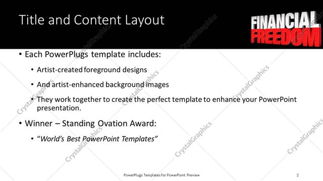 Title and Content presentation slide layout