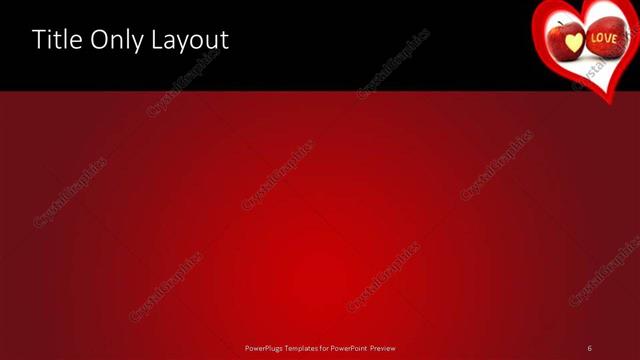 Title Only presentation slide layout