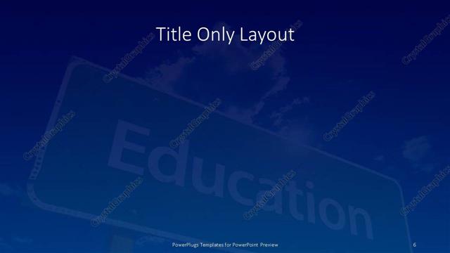 Title Only presentation slide layout