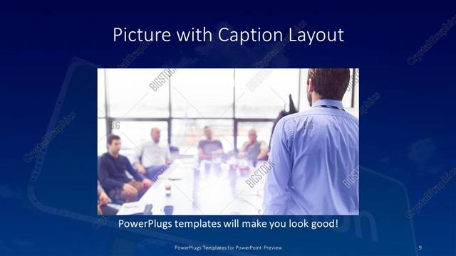 Picture with Caption presentation slide layout