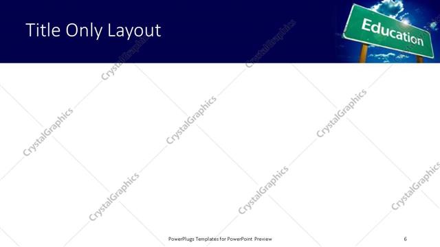 Title Only presentation slide layout