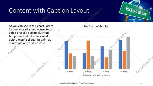 Content with Caption presentation slide layout