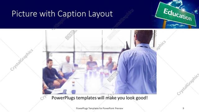 Picture with Caption presentation slide layout