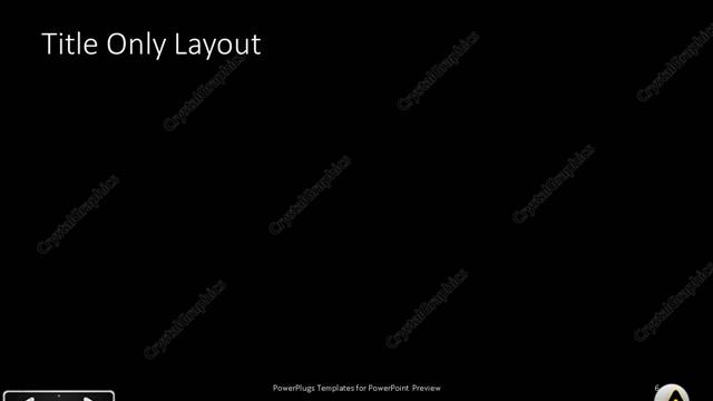 Title Only presentation slide layout