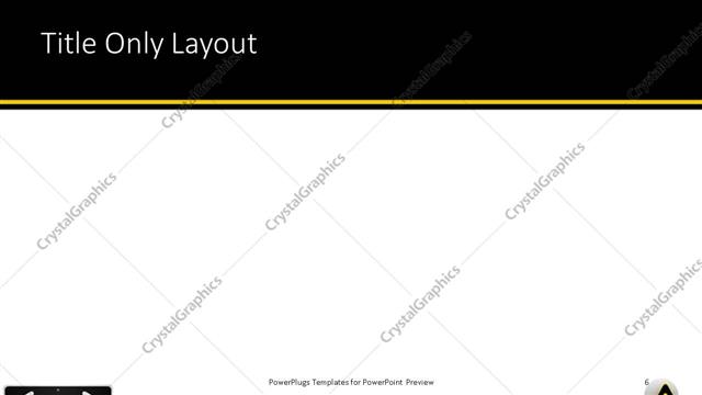 Title Only presentation slide layout