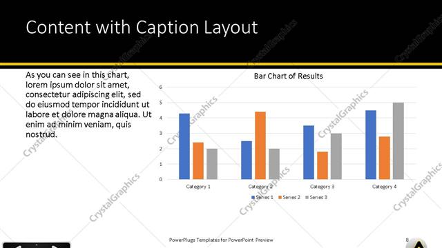 Content with Caption presentation slide layout