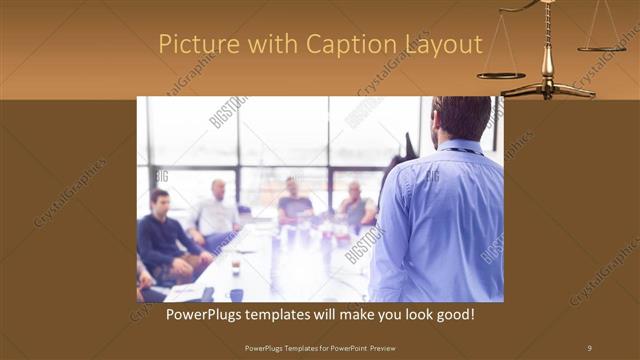 Picture with Caption presentation slide layout