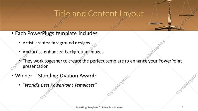 Title and Content presentation slide layout