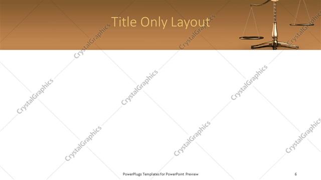 Title Only presentation slide layout
