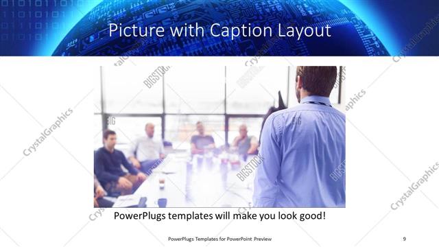 Picture with Caption presentation slide layout