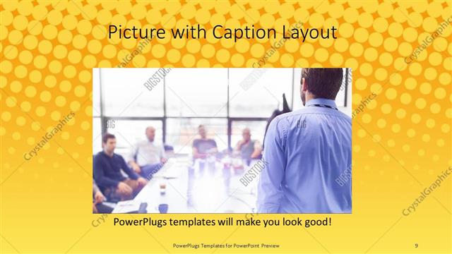 Picture with Caption presentation slide layout