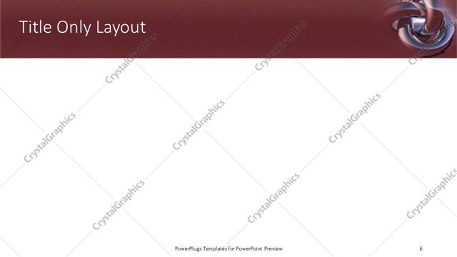 Title Only presentation slide layout