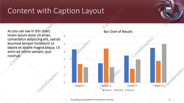 Content with Caption presentation slide layout