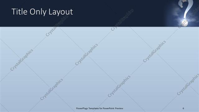 Title Only presentation slide layout