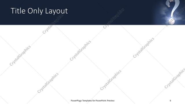 Title Only presentation slide layout