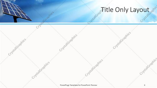 Title Only presentation slide layout