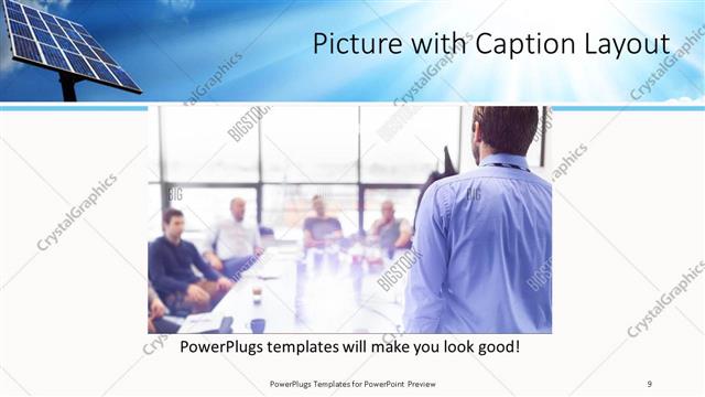 Picture with Caption presentation slide layout