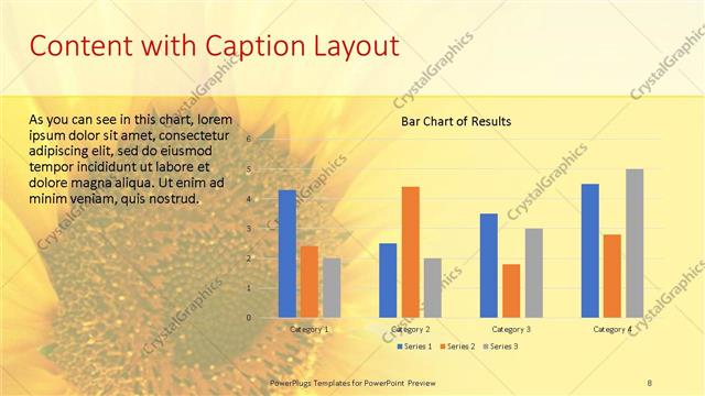 Content with Caption presentation slide layout