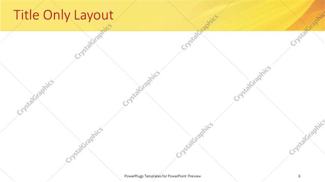 Title Only presentation slide layout