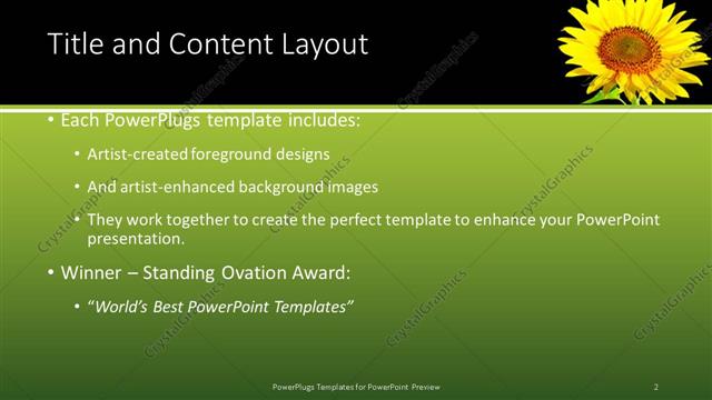 Title and Content presentation slide layout