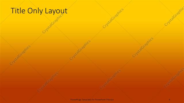 Title Only presentation slide layout