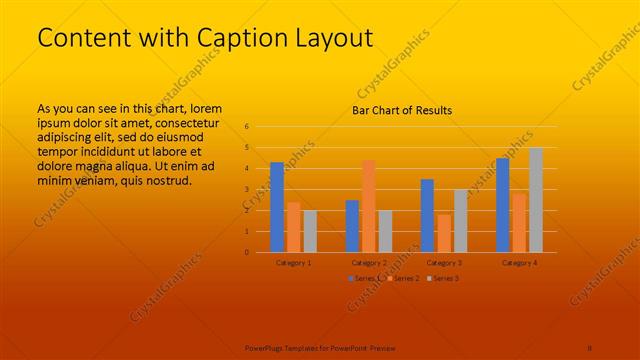 Content with Caption presentation slide layout