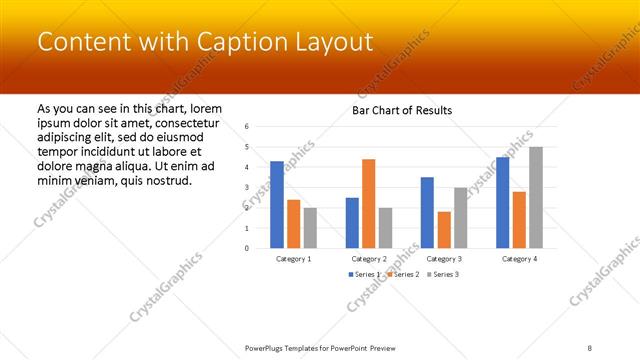 Content with Caption presentation slide layout