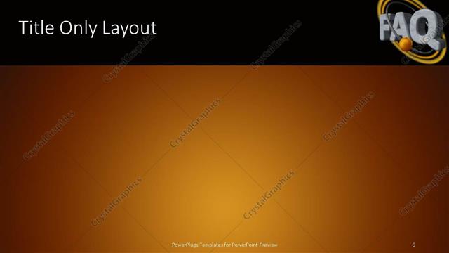 Title Only presentation slide layout