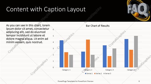 Content with Caption presentation slide layout