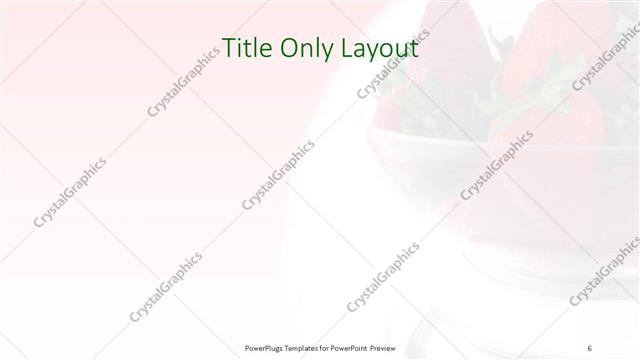 Title Only presentation slide layout