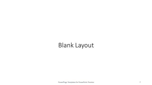 Blank presentation slide layout