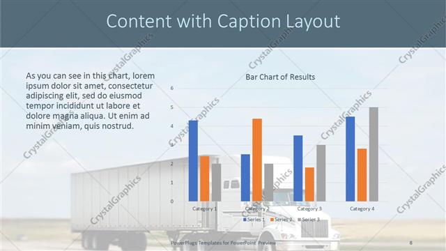 Content with Caption presentation slide layout