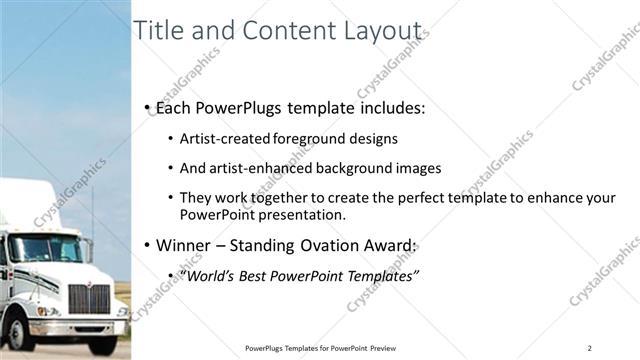 Title and Content presentation slide layout
