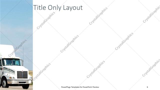 Title Only presentation slide layout