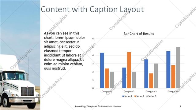 Content with Caption presentation slide layout