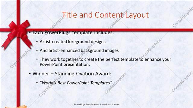 Title and Content presentation slide layout