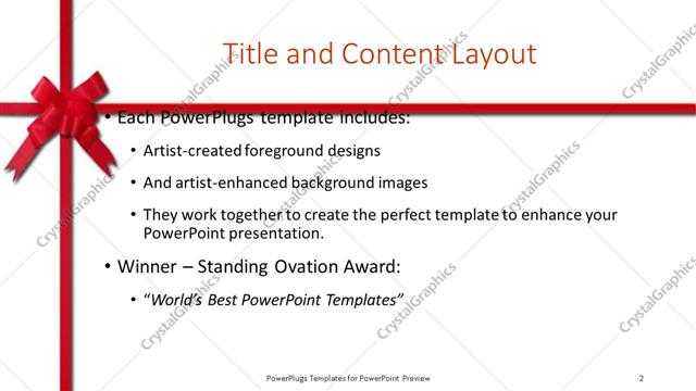 Title and Content presentation slide layout